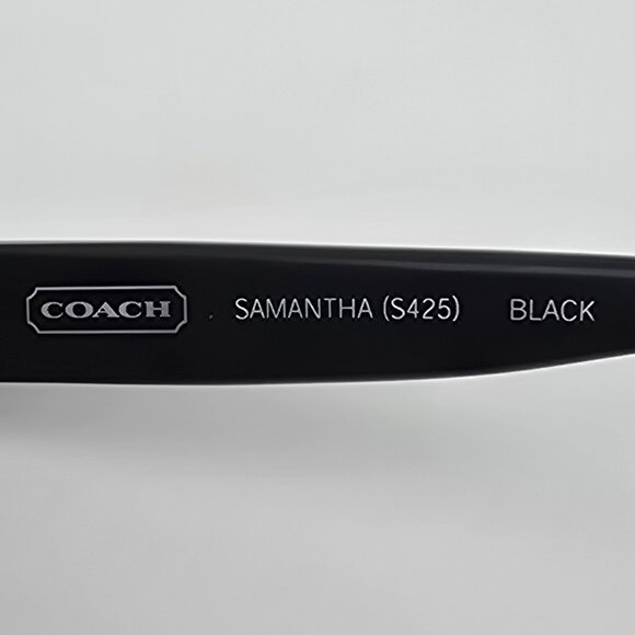 Coach Samantha S425 Black Frame Blue Gradient Lens Sunglasses w/ Case 63-18-110 - Picture 9 of 15